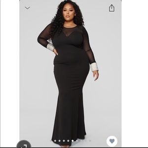 Beautiful, Black Gown Evening Dress